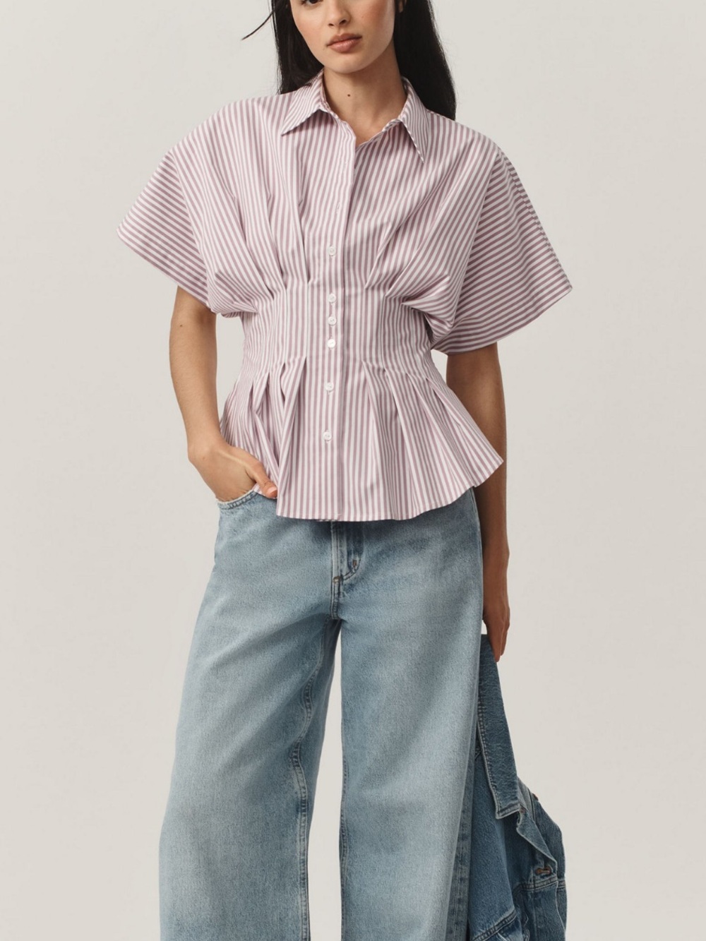 The Tobie pleated blouse